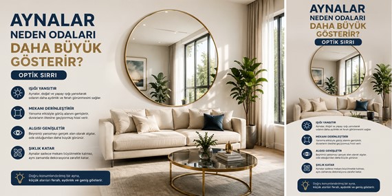 Aynalar Neden Odaları Daha Büyük Gösterir? Optik Sırrı, Aynalar Neden Odaları Daha Büyük Gösterir? Optik Sırrı